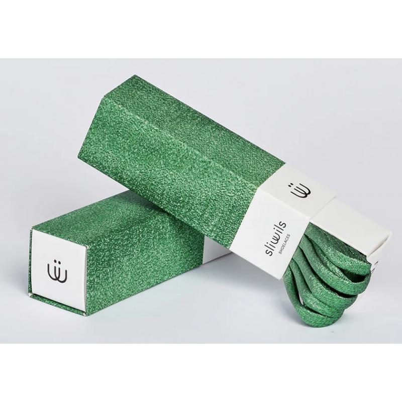 MANHATTAN Lacet 120 ou 90 cm SLIWILS cordon Brillant m tallis Vert