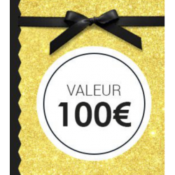 Carte cadeau de 100€ valable 3 mois en boutique