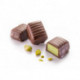 Boite rectangle marron de 286 g chocolats fourrés