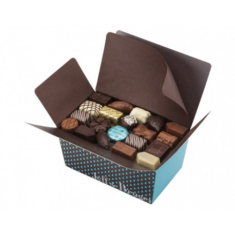 Boîte de chocolat 40g personnalisable en carton