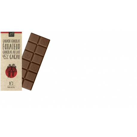 Tablette N°3 Chocolat Lait 45% Ganache Equateur