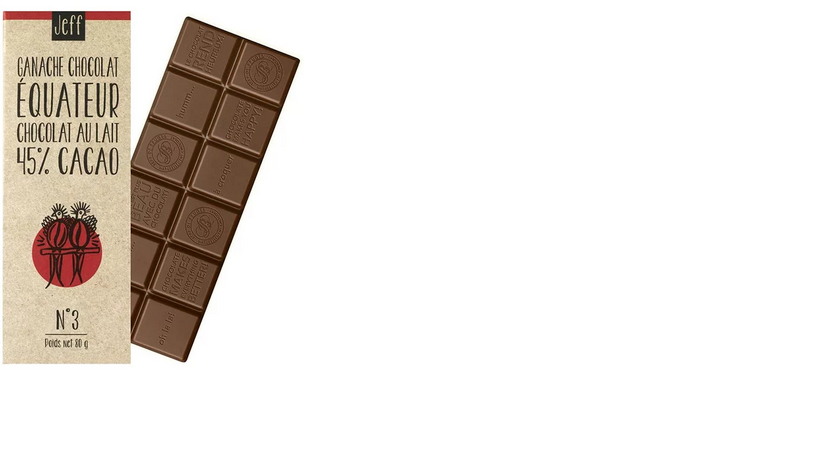 Tablette chocolat au lait praliné d'Yves