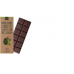 Tablette N°7 Chocolat Noir 60% Cacao Praliné Amandes et Noisettes