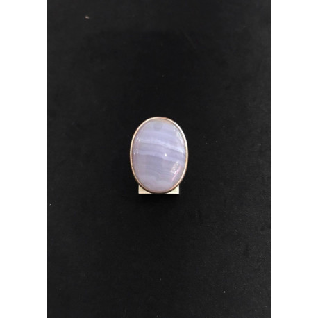 Bague argent pierre calcédoine Bague argent pierre calcédoine