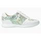 Sneakers MONIA avec zip sur les 2 cotés, chic MEPHISTO cuir Blanc/Vert