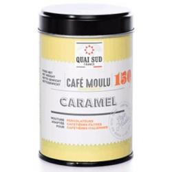 Café aromatisé Caramel en boîte métal 150 grs