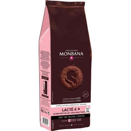 Boisson lactée 4 étoiles- chocolat en poudre Monbana - 1 Kg