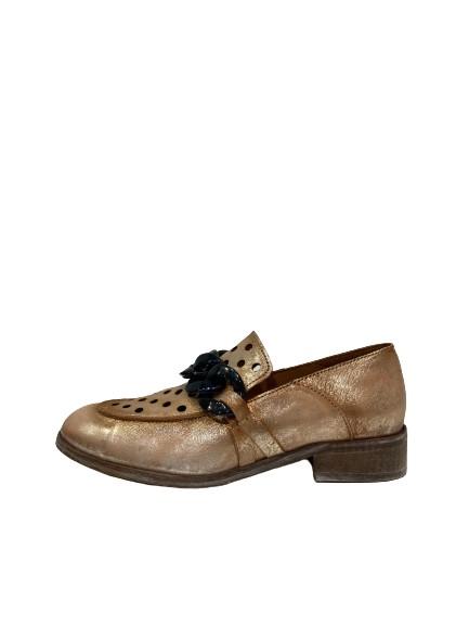 LITTLE LA SUITE MOCASSIN METAL LATTE