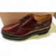 Derbies pour femme de PASCUCCI  bout rond en cuir bordeaux