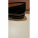 1849 mocassin de chez PASCUCCI marque Italienne en cuir vernis noir + patte cuir noir