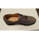 Derbies pour femme de PASCUCCI  bout rond en cuir métal argent