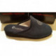 Mule LIMINOI talon 2.5 cm pour femme de EXQUISE alcantara gris souris ou marine