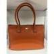 Naora procida  sac shooping cuir orange