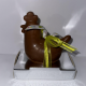POULE GARNIE CHOCOLAT LAIT