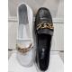 MOCASSINS HOREL CUIR BLANC ou NOIR plat, souple REQINS Mors fantaisie chaîne