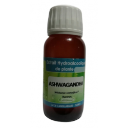 Ashwagandha - Extrait Hydroalcoolique de plante fraîche Bio - 60 ml - Phytofrance