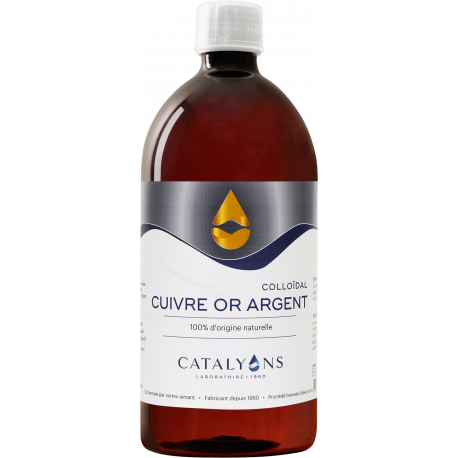 Catalyons - Cuivre Or Argent colloïdal - Oligo-élément 500 ml