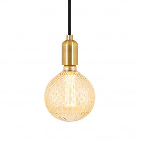 Ampoule déco globe strié