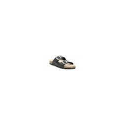 Mule 2 boucles KICKERS Cuir Rose métallisé KICK ELK  femme sandales ouvertes