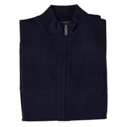 Cardigan gilet zippé Fellows united marine
