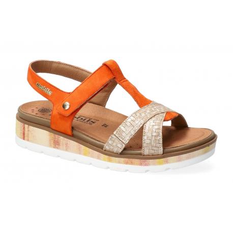 Mobils Ergonomic Mephisto Sandales Femme  MARYSOL Sable/Orange