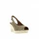 Sandale bout ouvert bride arrière 806-2 Maison de L’Espadrille compense corde nubuck Cuero