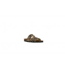 Mule ou claquette avec 2 boucles 3529 Maison de l’espadrille MULTI LEOPARD plate, femme, mode