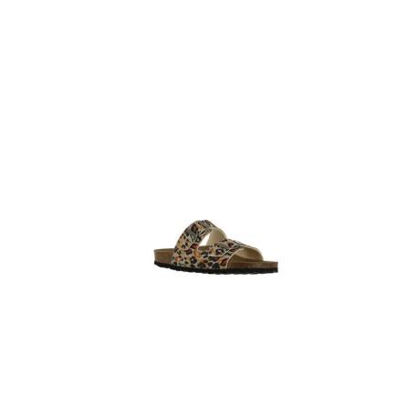 Mule ou claquette avec 2 boucles 3529 Maison de l’espadrille MULTI LEOPARD plate, femme, mode