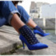 Escarpin pour femme G8 REGINE  GIULIA FRANCIA ANTE NUBUCK ROYAL BLUE mode élégance confort talon haut 7cm