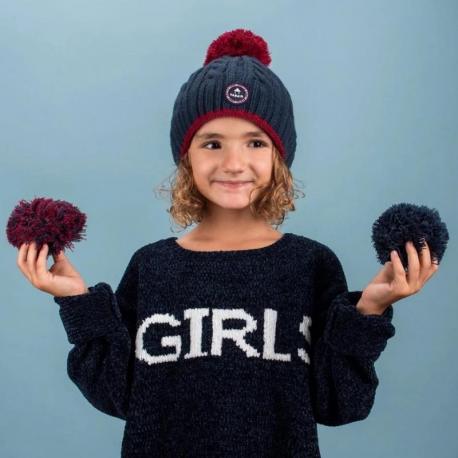 Bonnet Milky Navy kids Cabaia