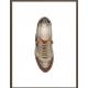 Chaussures femme à lacet + Zip KIM SILK Cuir noir/beige/marron MEPHISTO