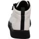 Baskets montantes ROM Lacet + zip Cuir Blanc/Noir ARA SHOES femme confortable 24453-20