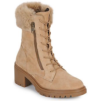 Bottines Femme En Daim Marron BAMBOO - Pointure 6.5 US - Talon Aiguille - Manchette Rabattable - Occasion