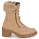 Bottines lacet talon bottier Cuir DAIM CAMEL lacet + zip D36QCB GEOX décontractée respirante D DAMIANA B