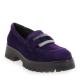 Mocassin VIVIEN semelle crantée design joli mors bijoux carré 8.36.27 SOFTWAVES cuir peau velours violet