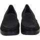 Mocassin femme confortable DALLAS 14803-01 Cuir Punti Noir compensé cuir imprimé point