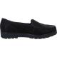 Mocassin femme confortable DALLAS 14803-01 Cuir Punti Noir compensé cuir imprimé point