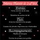 Menu Plaisir