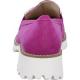 Mocassins KENT  Nubuck Pink semelle blanche crantée