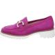 Mocassins KENT  Nubuck Pink semelle blanche crantée