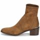 BOOTS LUCIE Strech suédé Tabac Gold  JB MARTIN Talon Bottier Femme à enfiler