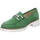 Mocassins 31-237-06 mors KENT Nubuck Grass Vert semelle blanche crantée