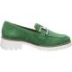 Mocassins 31-237-06 mors KENT Nubuck Grass Vert semelle blanche crantée