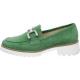 Mocassins 31-237-06 mors KENT Nubuck Grass Vert semelle blanche crantée