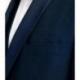 Costume cérémonie avec un col châle bleu IZAC