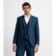 Costume cérémonie avec un col châle bleu IZAC