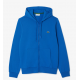 Sweatshirt Zippé à Capuche Bleu Saphir