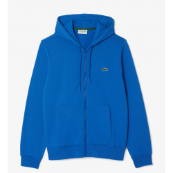 Sweatshirt Zippé à Capuche Bleu Saphir