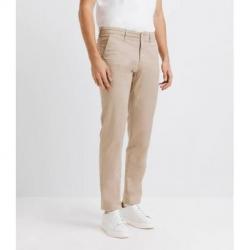 Pantalon casual stretch beige Izac