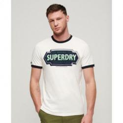 T-shirt Ringer Workwear à motif SUPERDRY